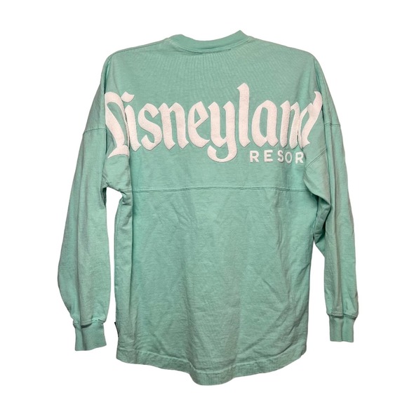 Disney Parks Disneyland Resort Seafoam Light Blue Green Rare Spirit Jersey Sz XS - Picture 2 of 4